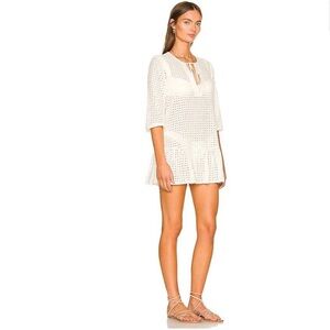 Eberjey Tessa Cotton Eyelet Swim Cover-Up